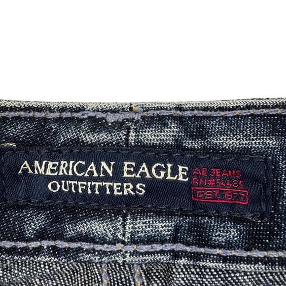 American Eagle Vintage Y2K Boho Western Denim Pencil Skirt Women's Size 2 - Picture 4 of 6